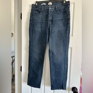 Universal Thread Dark Blue Straight mid rise slim women’s size 14 jeans.